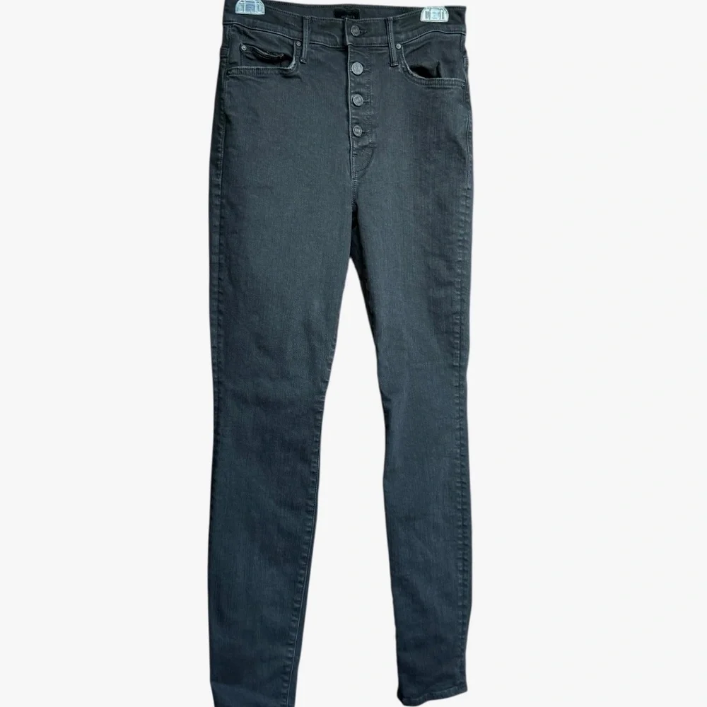 Mother The Pixie Swooner Skimp Black Not Guilty Denim‎ Jeans Sz 26